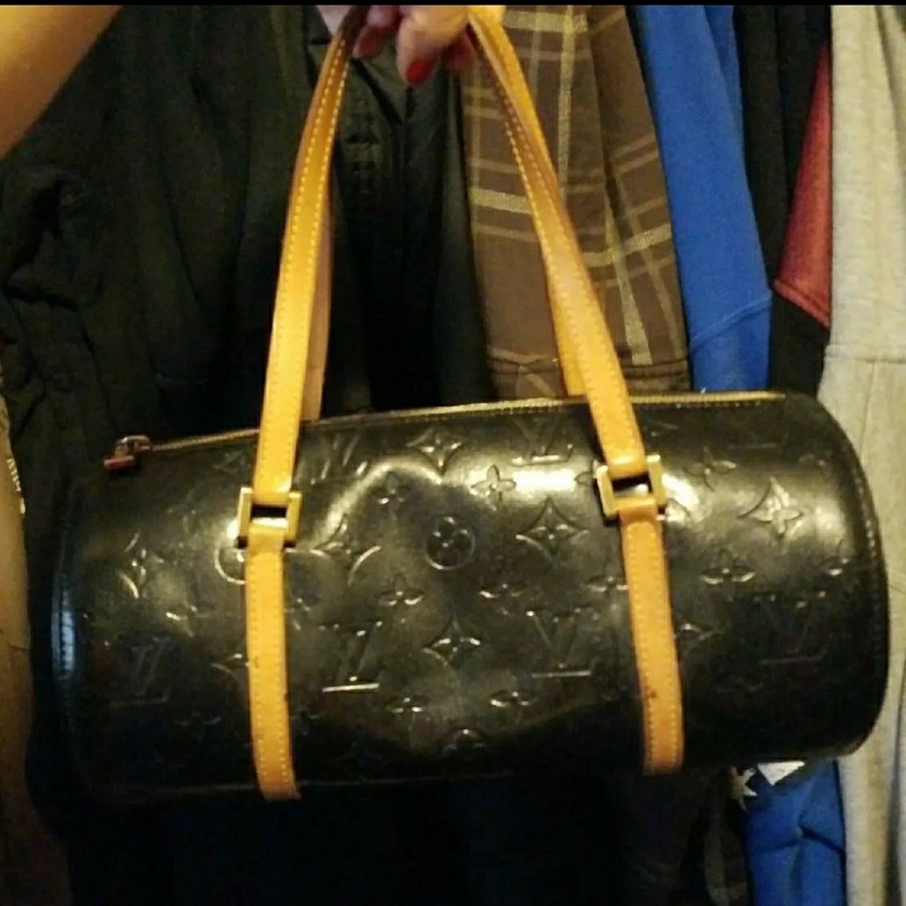 Louis Vuitton papillon bag tote purse black 
30